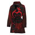 Muladhara Chakra Symbol Print Women's Bathrobe
