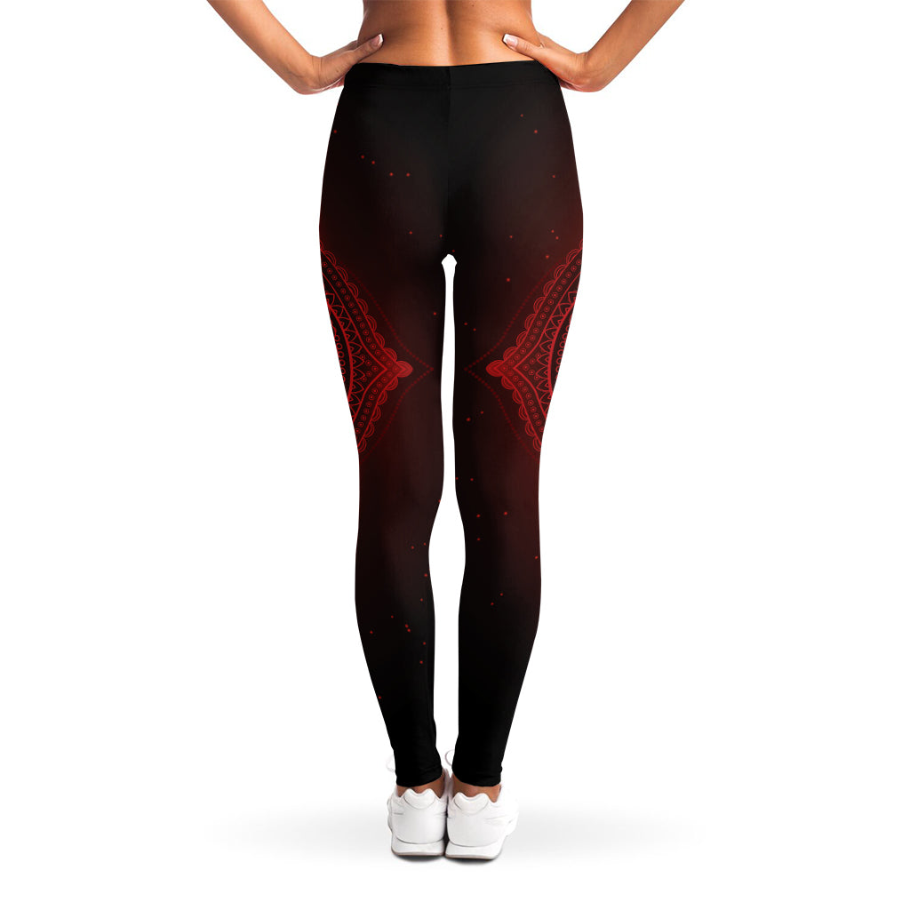Muladhara Chakra Symbol Print Women's Leggings