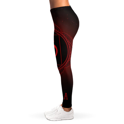 Muladhara Chakra Symbol Print Women's Leggings