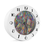 Multicolor Psychedelic Print Alarm Clock