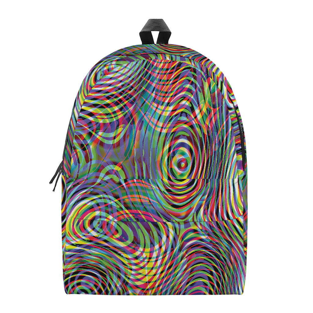 Multicolor Psychedelic Print Backpack