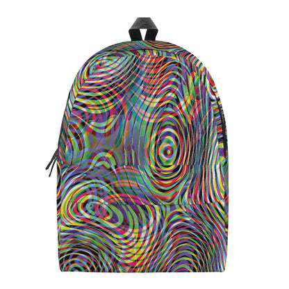 Multicolor Psychedelic Print Backpack