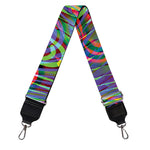 Multicolor Psychedelic Print Bag Strap
