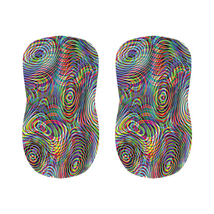 Multicolor Psychedelic Print Bar Stool Covers