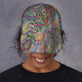 Multicolor Psychedelic Print Baseball Cap