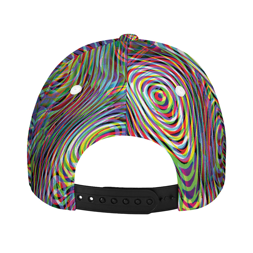 Multicolor Psychedelic Print Baseball Cap