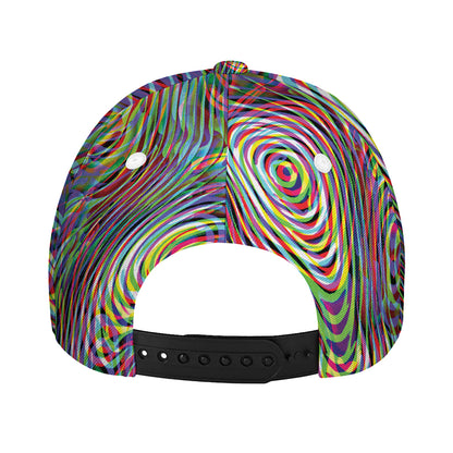 Multicolor Psychedelic Print Baseball Cap