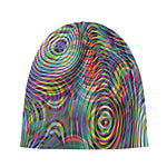Multicolor Psychedelic Print Beanie