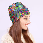 Multicolor Psychedelic Print Beanie