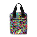 Multicolor Psychedelic Print Bible Tote Bag