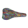 Multicolor Psychedelic Print Bicycle Seat Cover