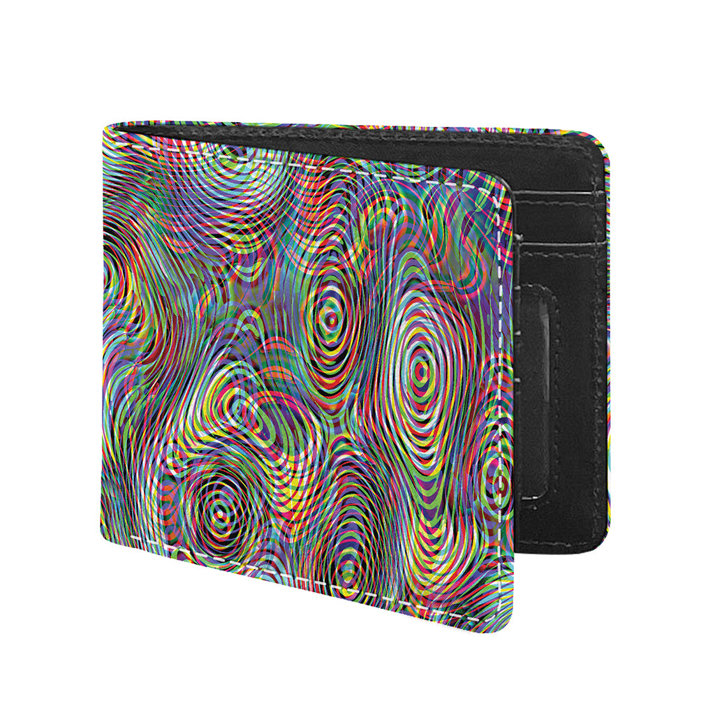 Multicolor Psychedelic Print Bifold Wallet