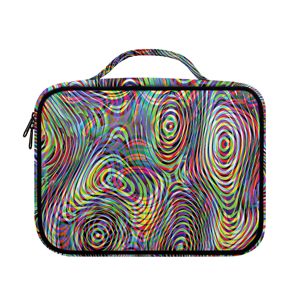 Multicolor Psychedelic Print Briefcase Bible Bag
