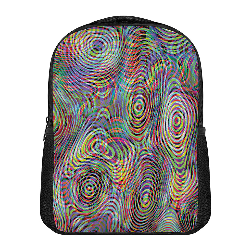 Multicolor Psychedelic Print Casual Backpack