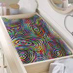 Multicolor Psychedelic Print Changing Pad Cover