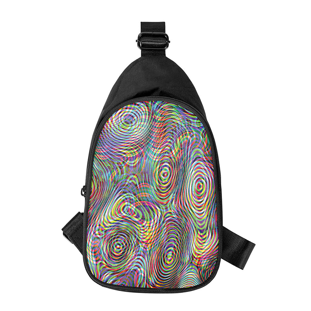 Multicolor Psychedelic Print Chest Bag
