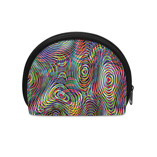 Multicolor Psychedelic Print Coin Purse