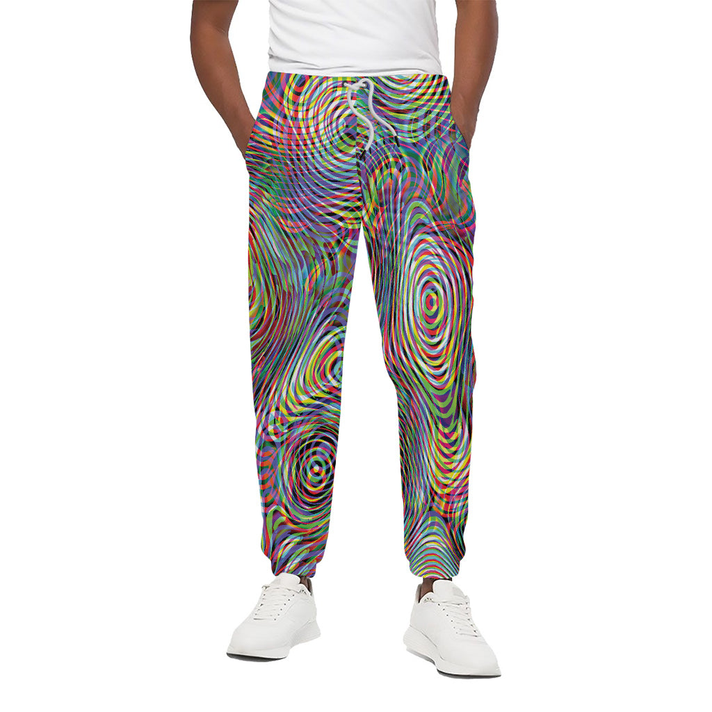 Multicolor Psychedelic Print Cotton Pants