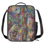Multicolor Psychedelic Print Crossbody Lunch Bag