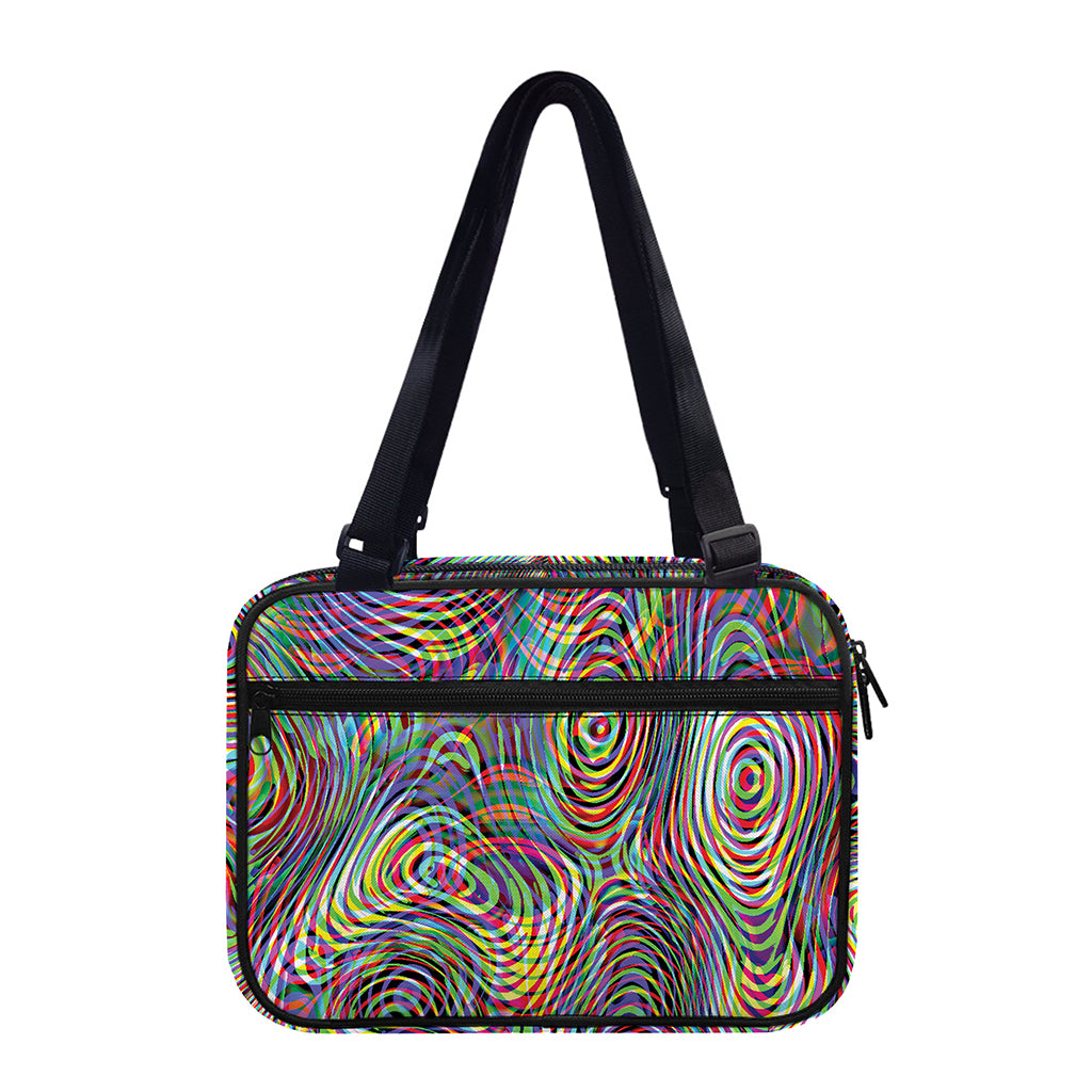 Multicolor Psychedelic Print Double Strap Bible Bag