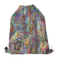 Multicolor Psychedelic Print Drawstring Bag