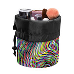 Multicolor Psychedelic Print Drawstring Makeup Bag