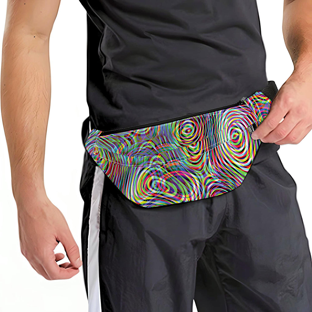 Multicolor Psychedelic Print Fanny Pack