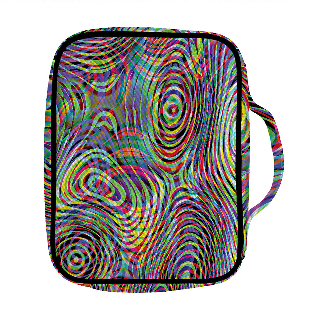 Multicolor Psychedelic Print Front Pocket Bible Bag