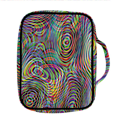 Multicolor Psychedelic Print Front Pocket Bible Bag