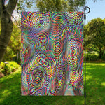 Multicolor Psychedelic Print Garden Flag