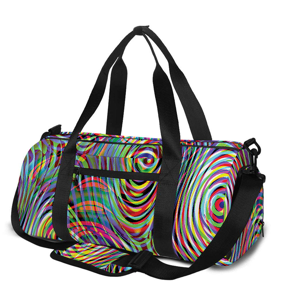 Multicolor Psychedelic Print Gym Bag