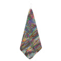 Multicolor Psychedelic Print Hand Towel