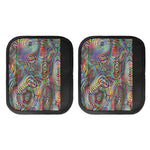 Multicolor Psychedelic Print Handle Covers