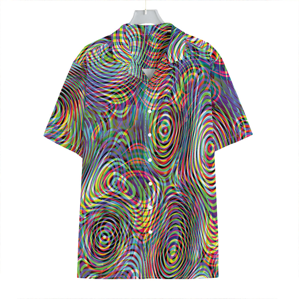 Multicolor Psychedelic Print Hawaiian Shirt