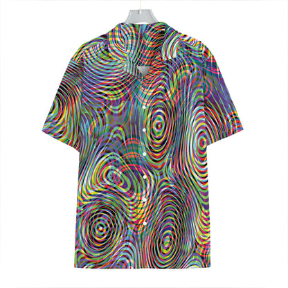 Multicolor Psychedelic Print Hawaiian Shirt