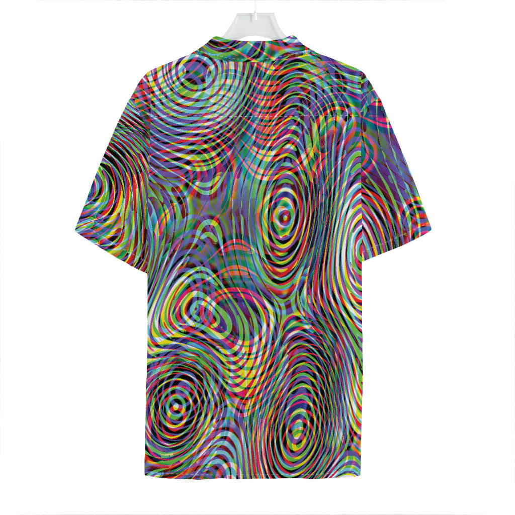 Multicolor Psychedelic Print Hawaiian Shirt