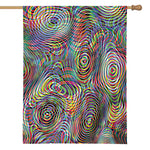 Multicolor Psychedelic Print House Flag