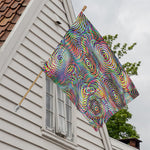Multicolor Psychedelic Print House Flag