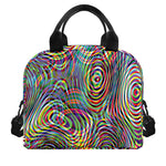 Multicolor Psychedelic Print Insulated Lunch Bag