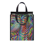 Multicolor Psychedelic Print Insulated Lunch Tote
