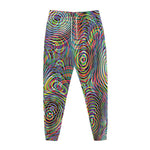 Multicolor Psychedelic Print Jogger Pants