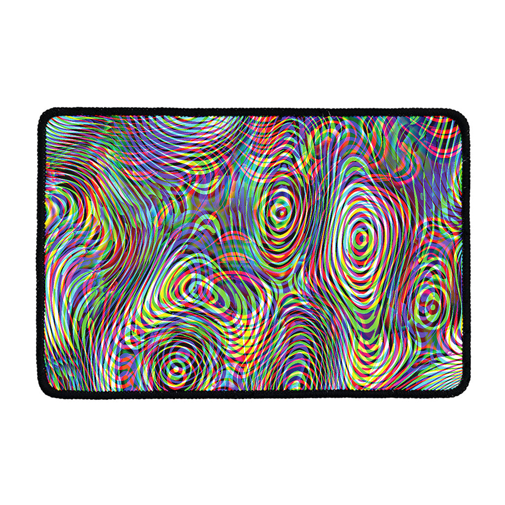 Multicolor Psychedelic Print Kitchen Mat