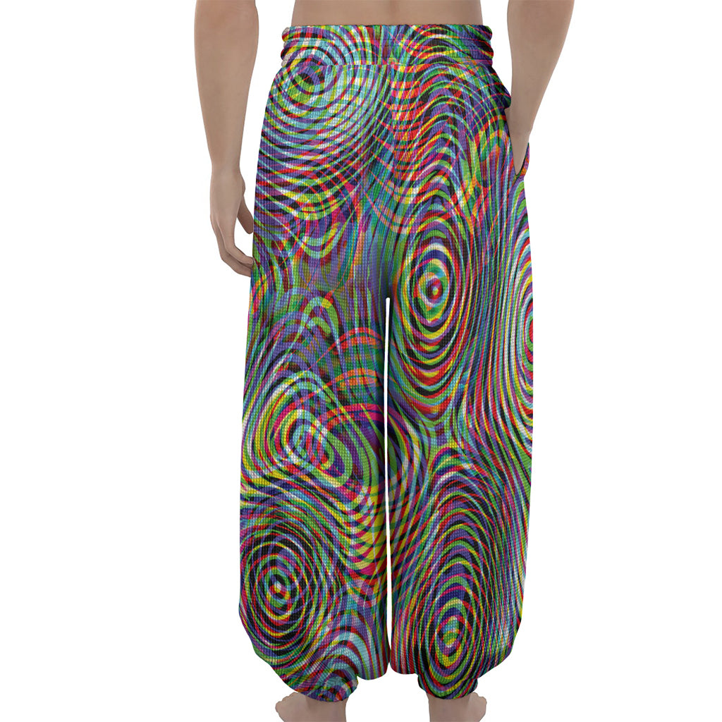 Multicolor Psychedelic Print Lantern Pants