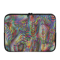 Multicolor Psychedelic Print Laptop Sleeve