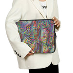Multicolor Psychedelic Print Laptop Sleeve