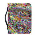 Multicolor Psychedelic Print Leather Bible Cover