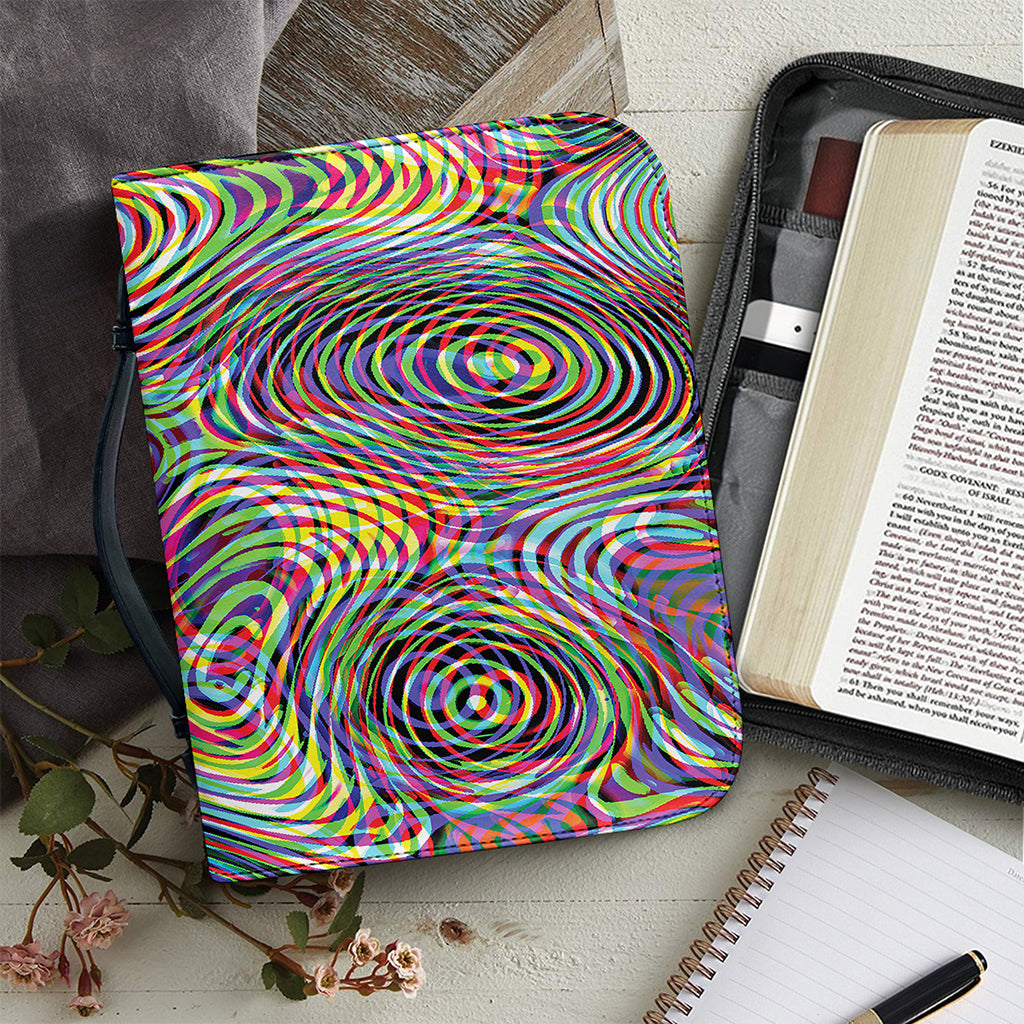 Multicolor Psychedelic Print Leather Bible Cover