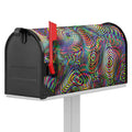 Multicolor Psychedelic Print Mailbox Cover