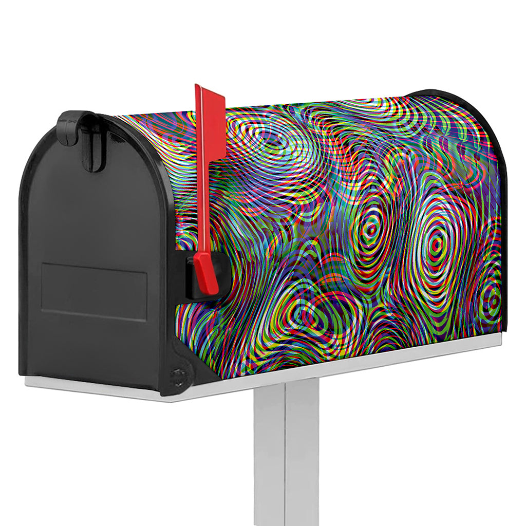 Multicolor Psychedelic Print Mailbox Cover