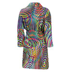 Multicolor Psychedelic Print Men's Bathrobe
